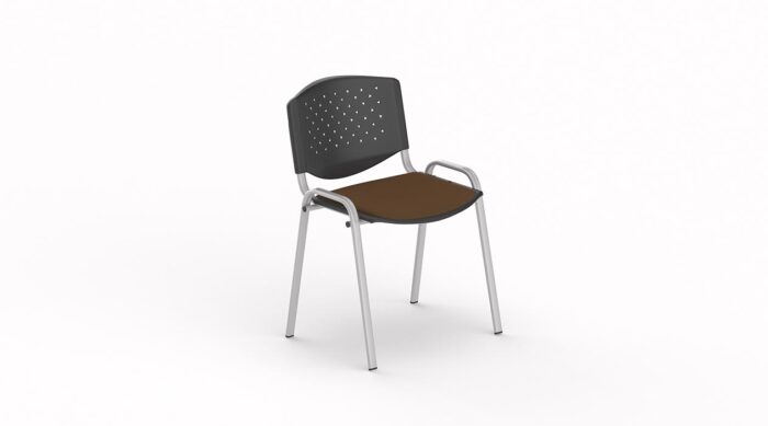 CHAISE ACCUEIL MARCO TINOS DOSSIER AJOURE/TISSU – Image 7