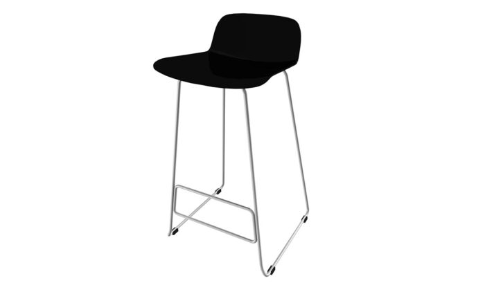 TABOURET NUT PIEDS METAL LOT DE 4 – Image 2