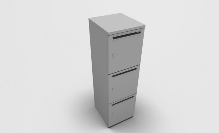 CASIER LOK ZANTE AVEC FENTE COLONNE DE 3 – Image 2
