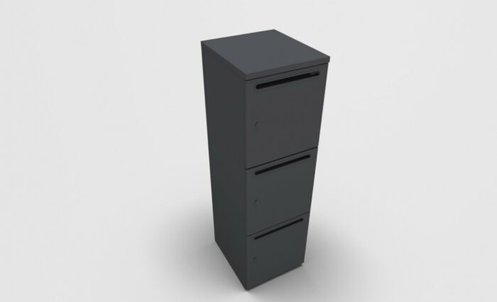 CASIER LOK ZANTE AVEC FENTE COLONNE DE 3 – Image 3