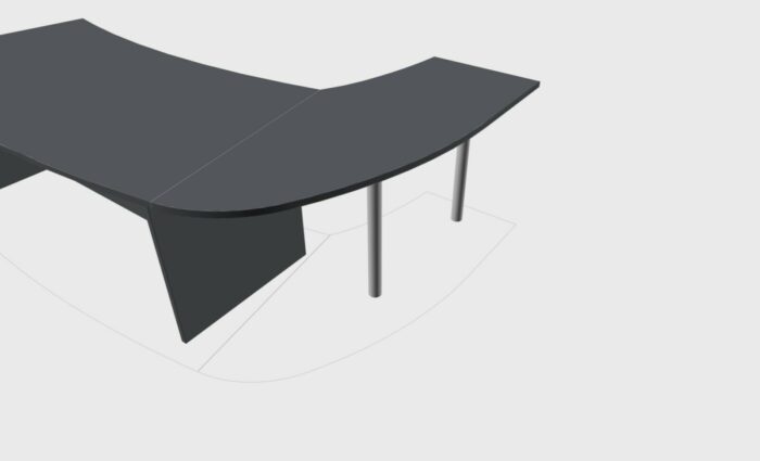 RETOUR GAUCHE POUR BUREAU DIRECTION TONO SIMPLE – Image 3