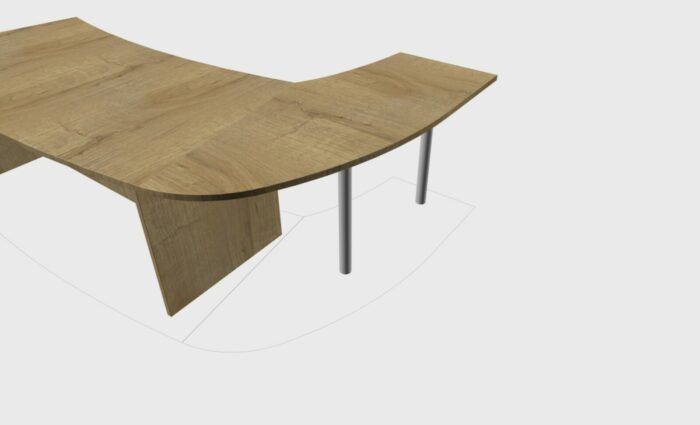 RETOUR GAUCHE POUR BUREAU DIRECTION TONO SIMPLE – Image 6