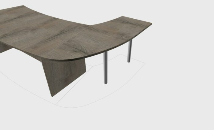 RETOUR GAUCHE POUR BUREAU DIRECTION TONO SIMPLE – Image 8