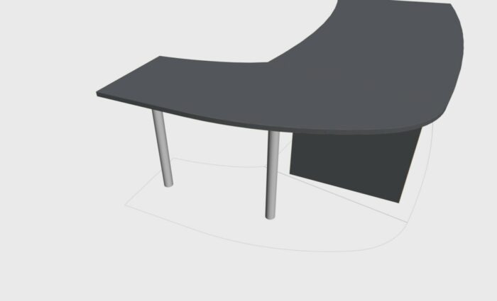 RETOUR DROIT POUR BUREAU DIRECTION TONO SIMPLE – Image 3