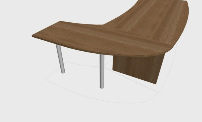 RETOUR DROIT POUR BUREAU DIRECTION TONO SIMPLE – Image 4