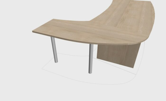 RETOUR DROIT POUR BUREAU DIRECTION TONO SIMPLE – Image 5