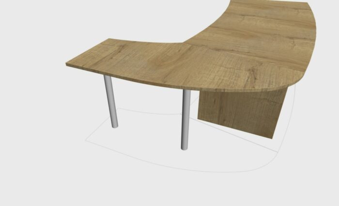 RETOUR DROIT POUR BUREAU DIRECTION TONO SIMPLE – Image 6