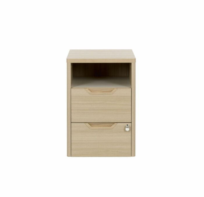 Caisson mobile ABSOLU 2 Tiroirs 1 Niche – Image 3