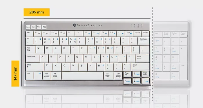 CLAVIER ERGONOMIQUE SANS FIL BAKKER ULTRABOARD 950