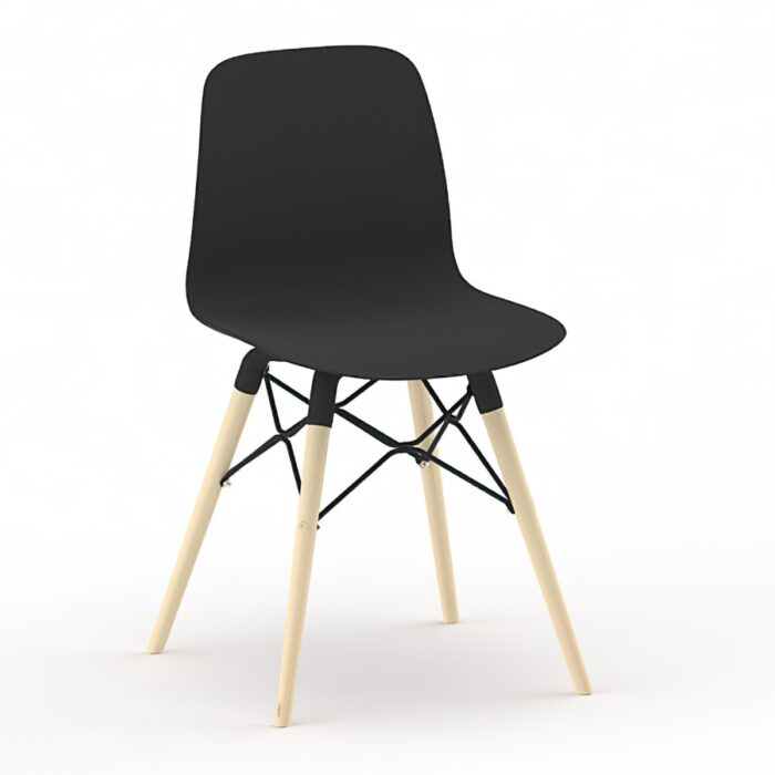 LOT DE 4 CHAISES NUT PIEDS BOIS MYCONOS – Image 2