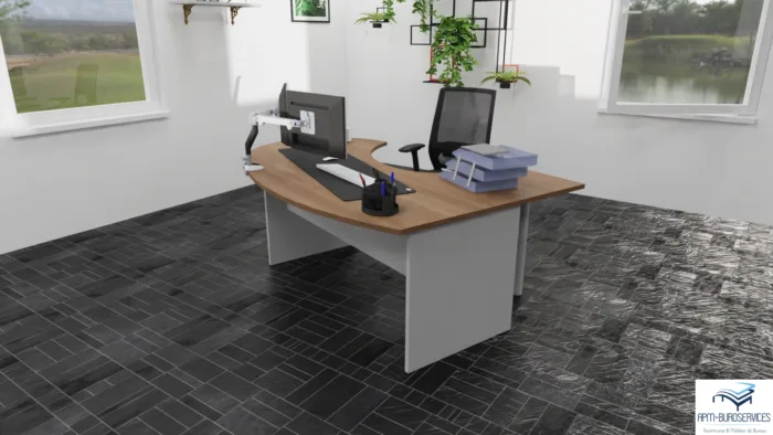 BUREAU D’ANGLE ARRONDI GAUCHE SAMOS TONO ARC – Image 3