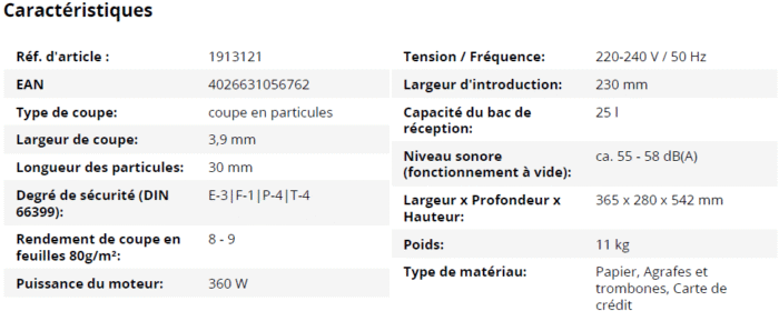 DESTRUCTEUR DE DOCUMENTS HSM SHREDSTAR X13 – Image 9
