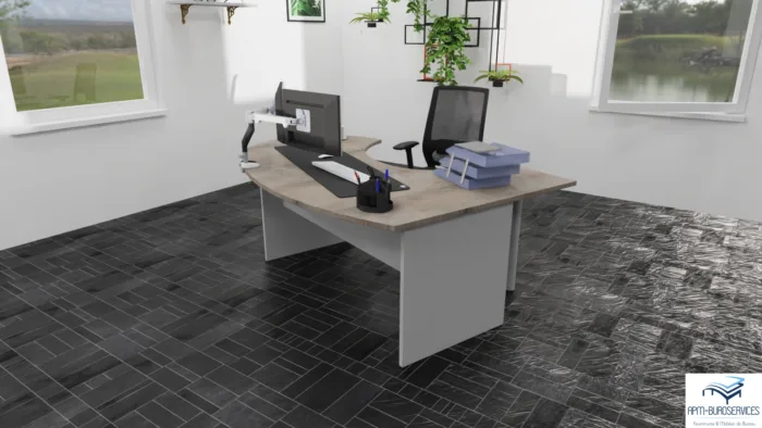 BUREAU D’ANGLE ARRONDI GAUCHE SAMOS TONO ARC – Image 2