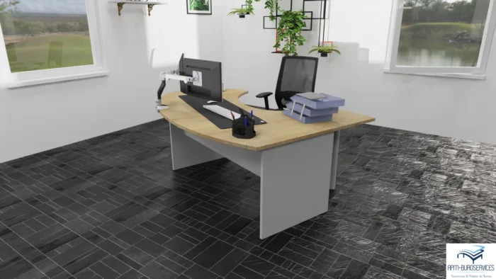BUREAU D’ANGLE ARRONDI GAUCHE SAMOS TONO ARC – Image 7