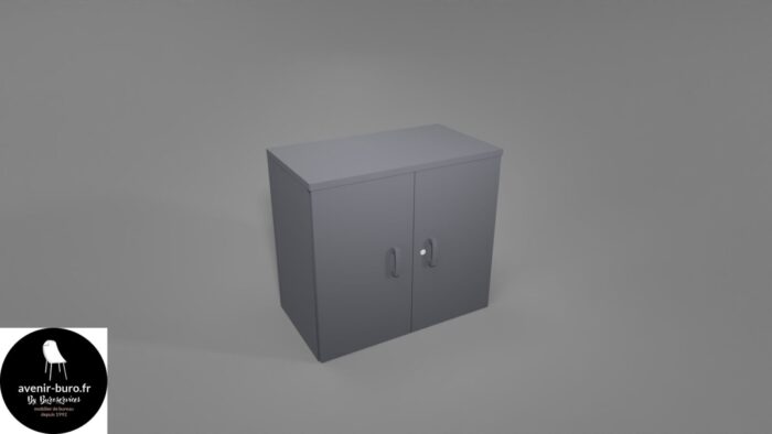ARMOIRE HAUTEUR BUREAU PORTES BATTANTES OH SYS – Image 14