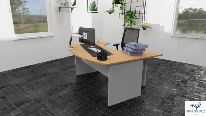BUREAU D’ANGLE ARRONDI GAUCHE SAMOS TONO ARC – Image 6