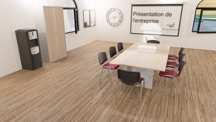 Pack 1 Table 8 Chaises Pour Réunion – Conférence – Image 4
