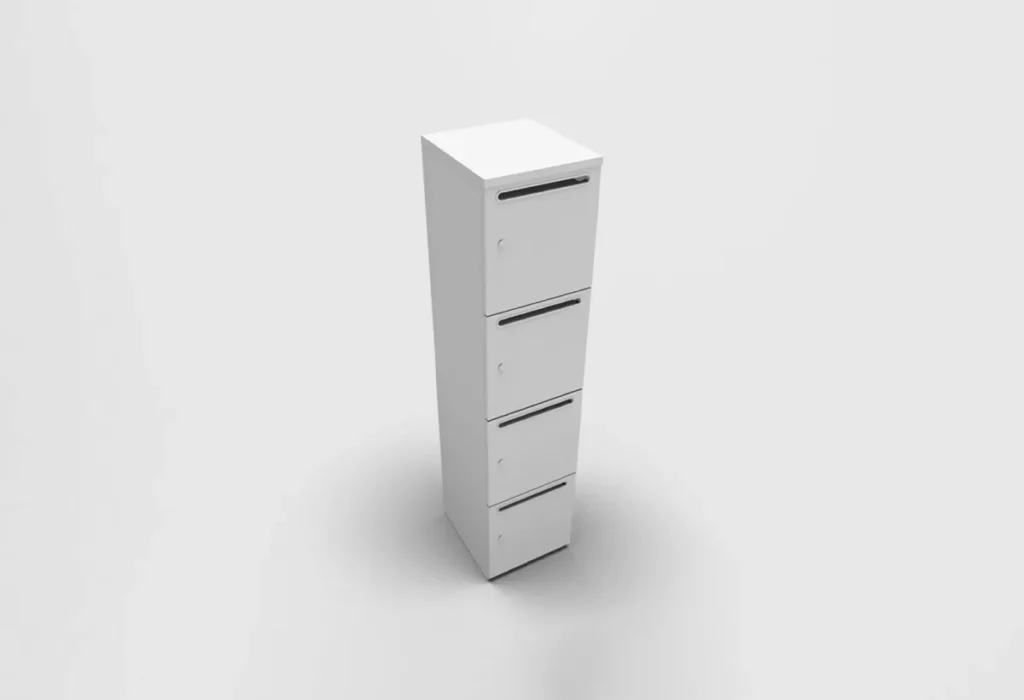 Buroservices Distributeur De Mobilier De Bureau Professionnel A Agen 03 CASIER LOK ZANTE AVEC FENTE COLONNE DE 4 1 1